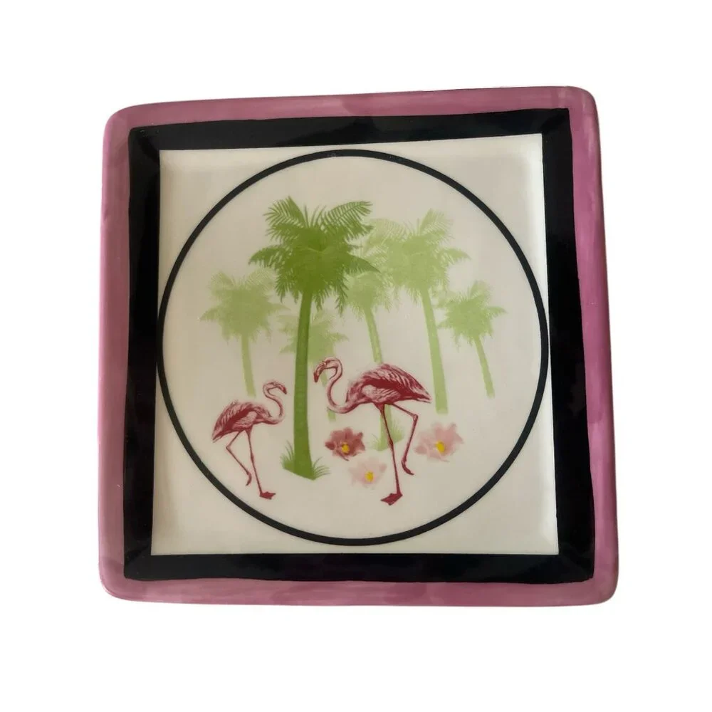 NWT Las Vegas Flamingo Ceramic Decorative Plaque.‎